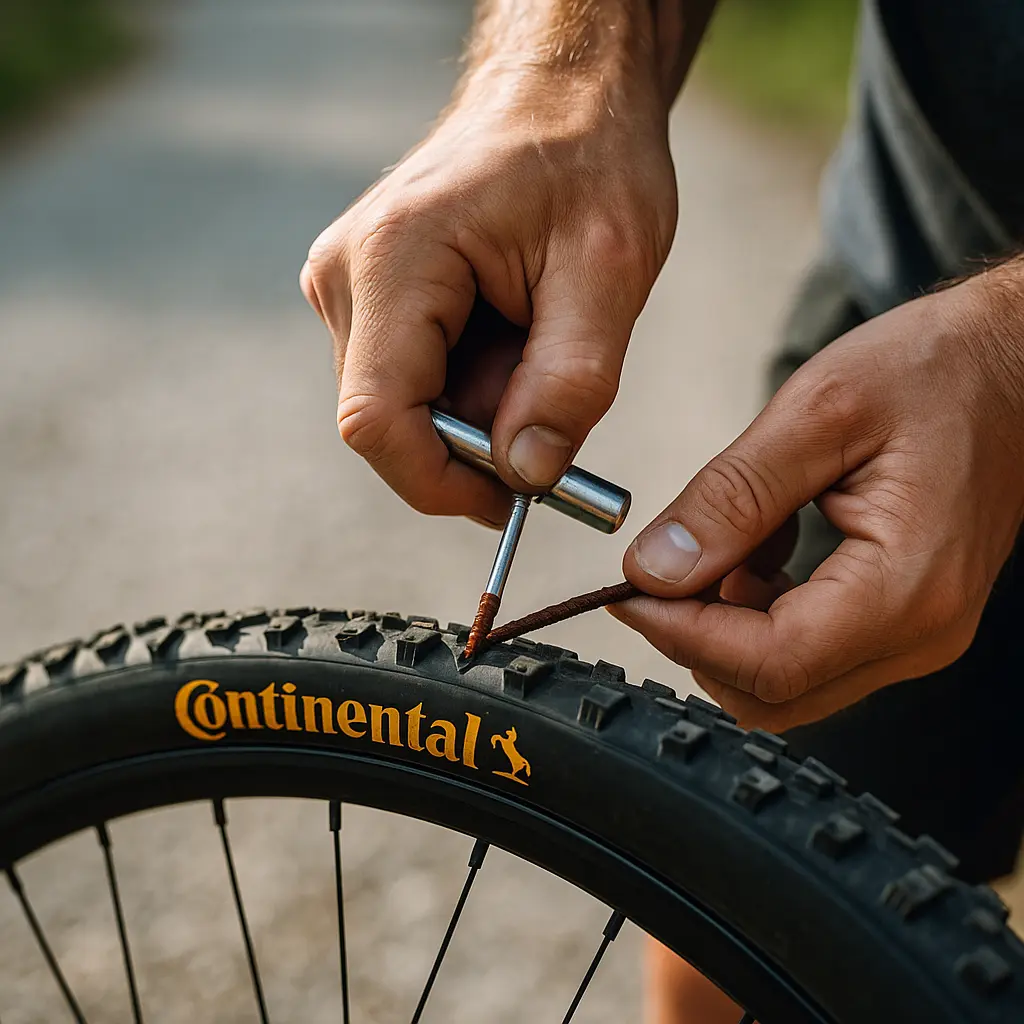 Réparer une crevaison tubeless facilement 2