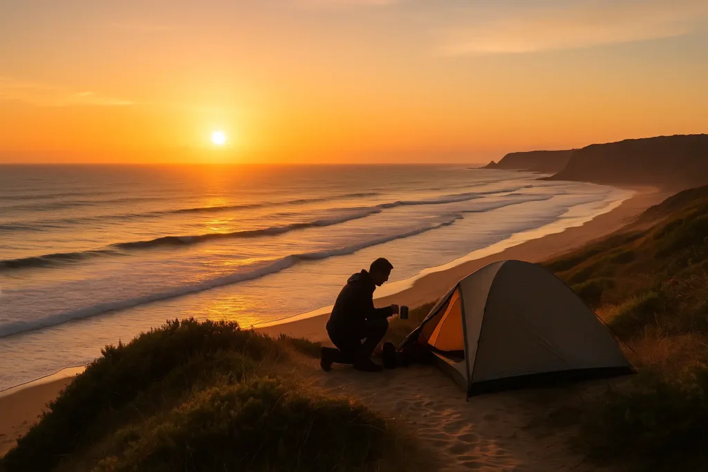 Bivouac en bord de mer article