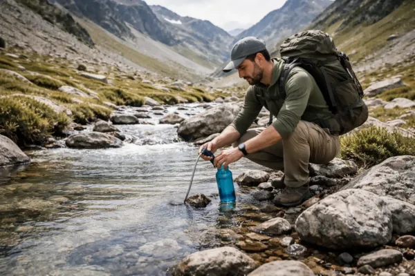 Gestion de l&rsquo;eau en trek : filtration, sources, hygiène et plans B terrain