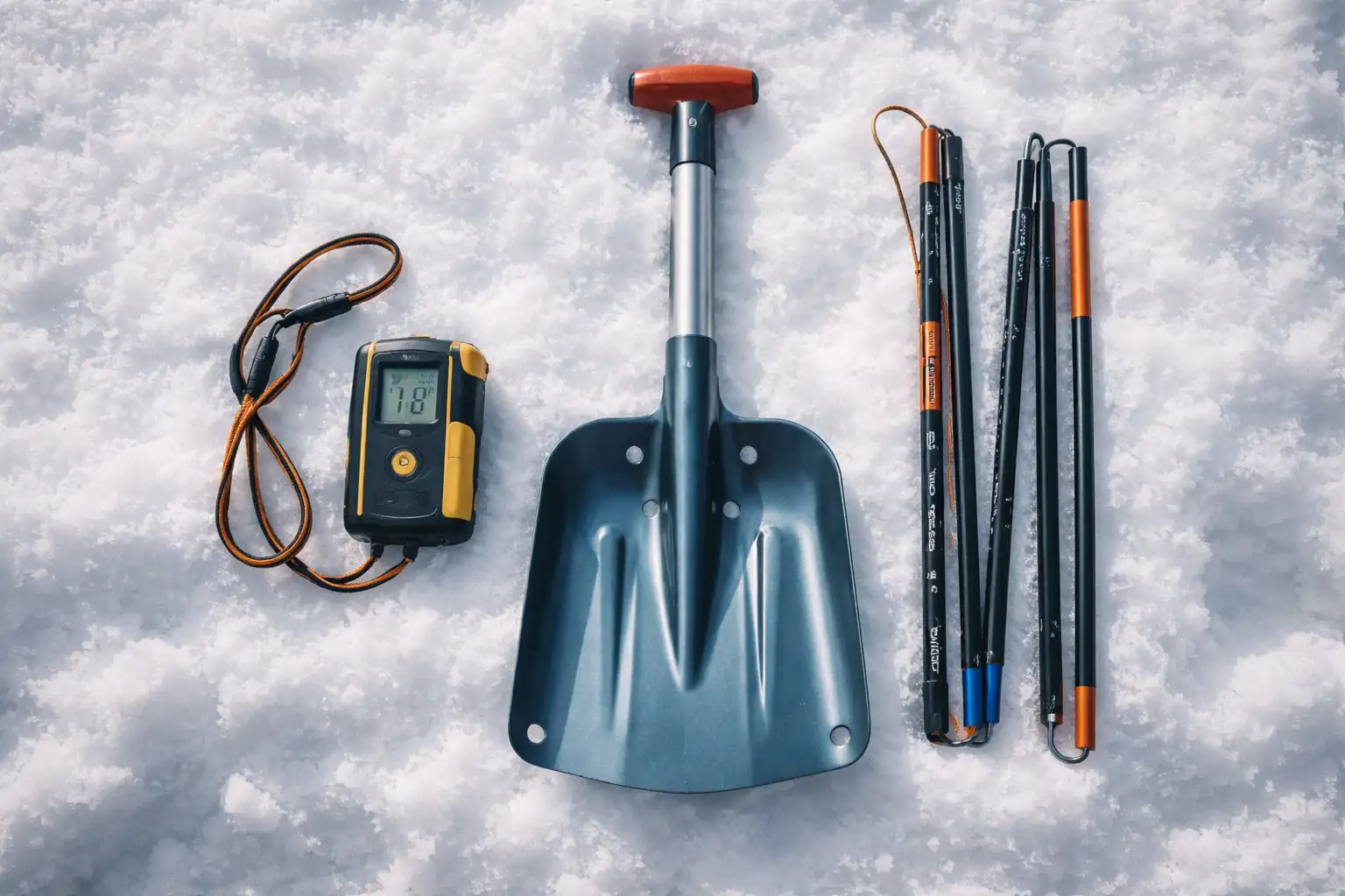 Matériel de sécurité avalanche DVA pelle sonde pour ski de randonnée