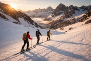 Ski de randonnée au printemps : guide neige de transformation, horaires et demi-tour