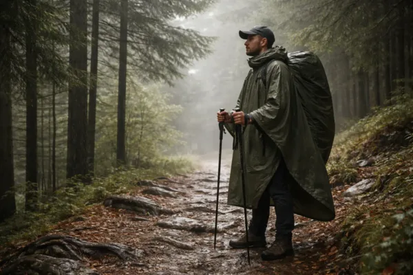 Poncho ou veste imperméable en randonnée : choisir la bonne protection pluie