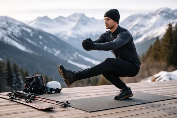 Préparer sa saison de ski : guide mobilité + gainage (15 min/jour)