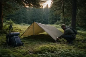 Tarp ou tente en randonnée : choisir selon météo, terrain et tolérance au confort