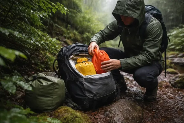 Housse de sac ou liner étanche : garder ses affaires sèches en randonnée et bivouac