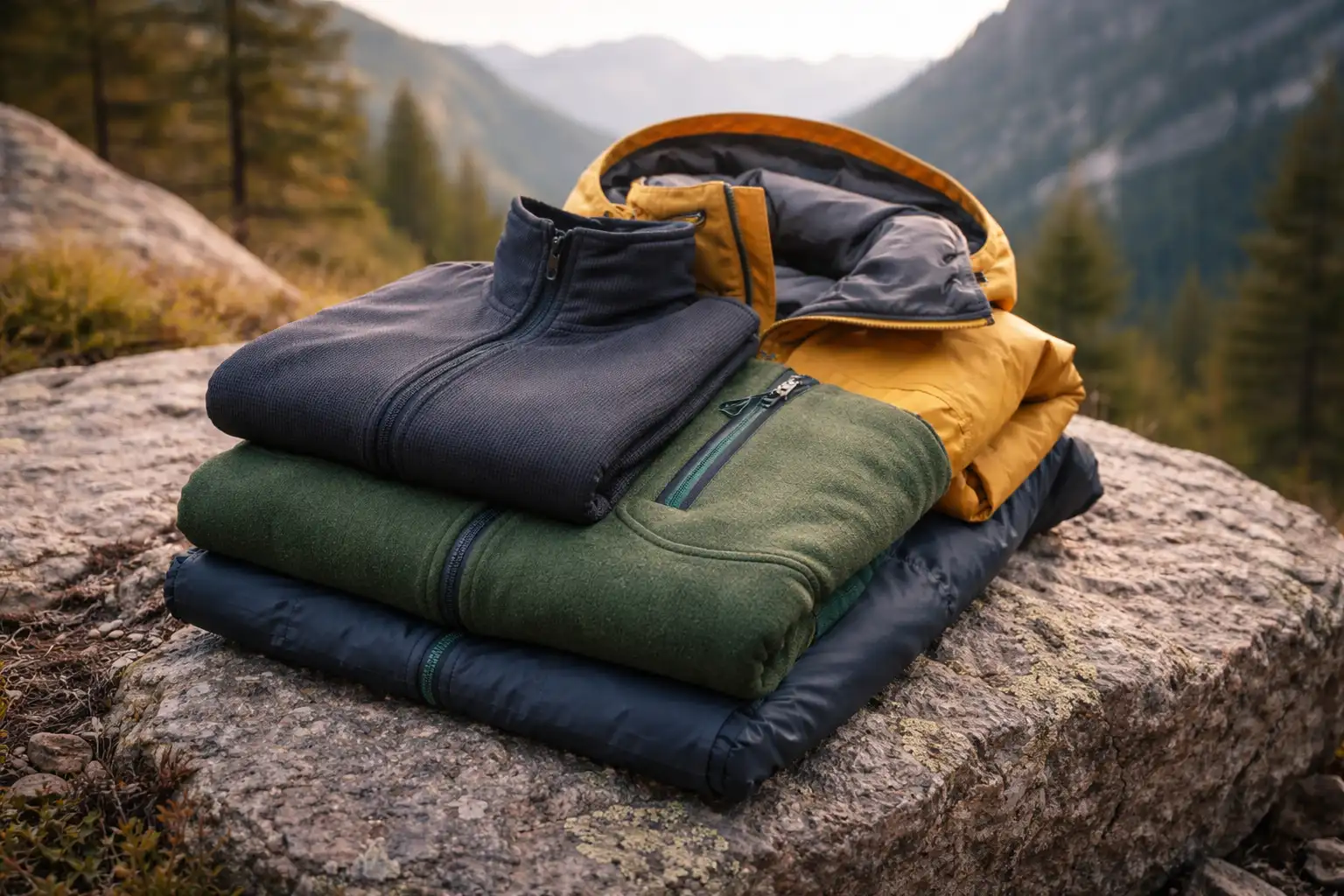 Système 3 couches randonnée : s&rsquo;habiller en montagne — Les 3 couches : composition et fonction
