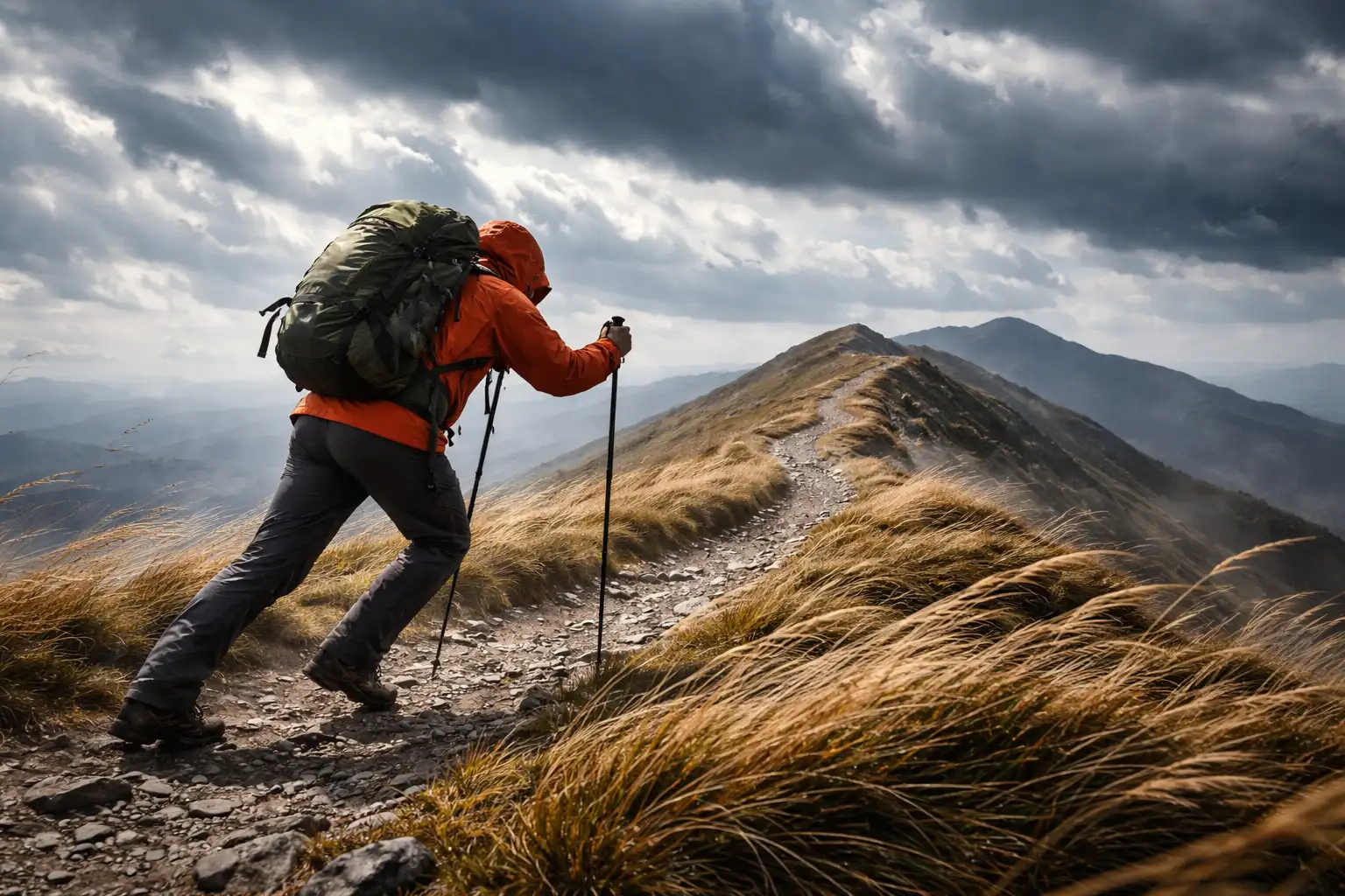 Trek dans le vent : marcher, camper et s'abriter par grand vent — Marcher et progresser par grand vent