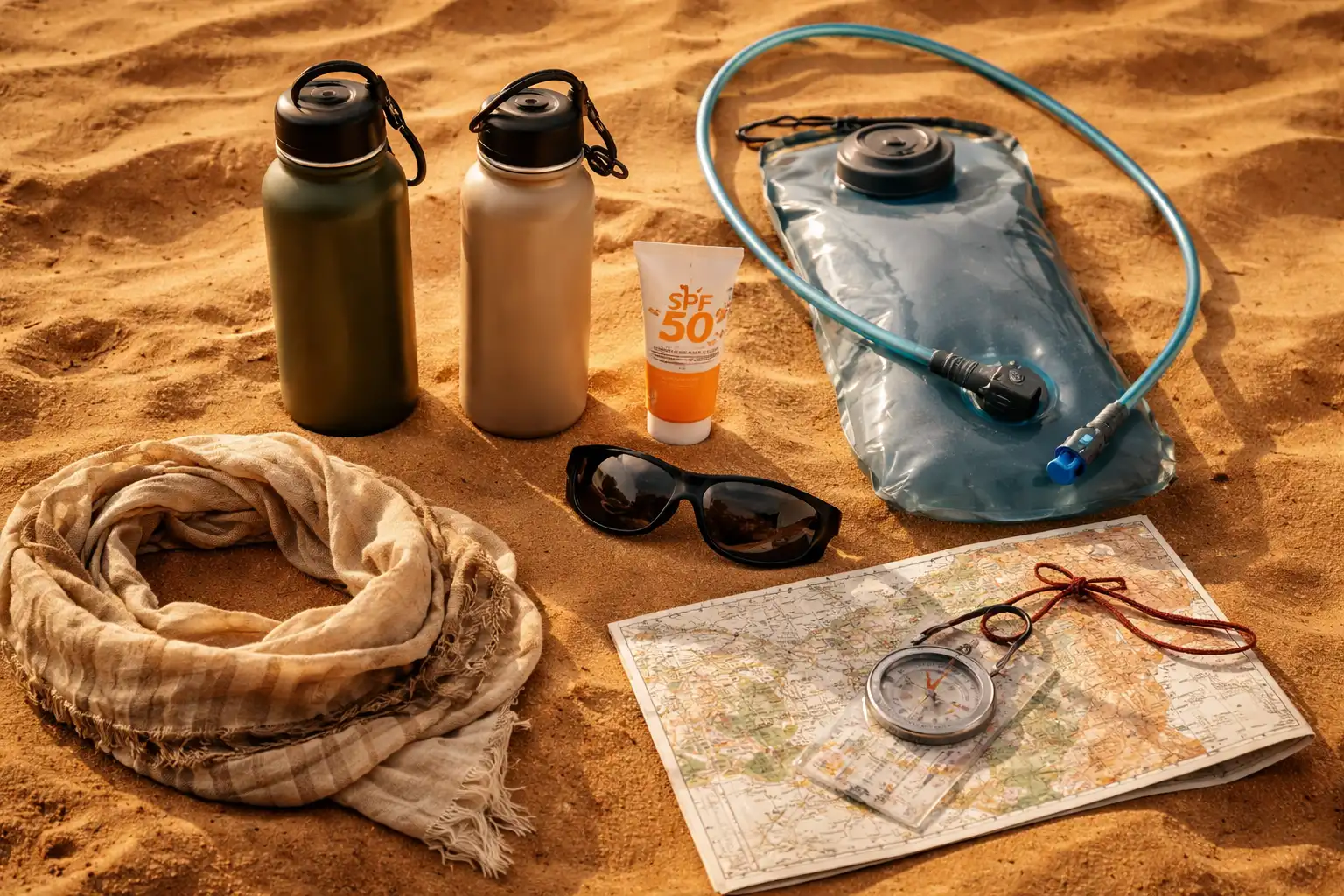 Trek en désert : gérer chaleur, eau et protection solaire extrême — L'équipement essentiel pour le désert